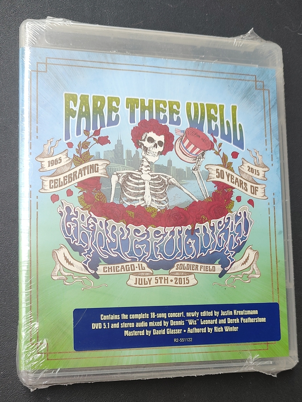 Fare Thee Well Grateful Dead Collector DVD - Blue & Green Artwork New Sealed